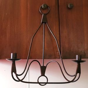 Pair of Wrought Iron Candle Scones